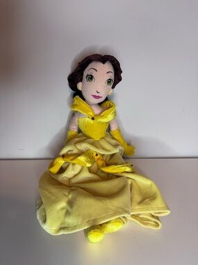 Disney Beauty and The Beast Belle Disney Store Plush 15" Rag Doll